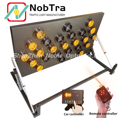 LED Arrow Board For Traffic Construction Zones With Wireless Remote Controller