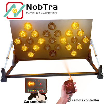 LED Arrow Board For Traffic Construction Zones With Wireless Remote Controller