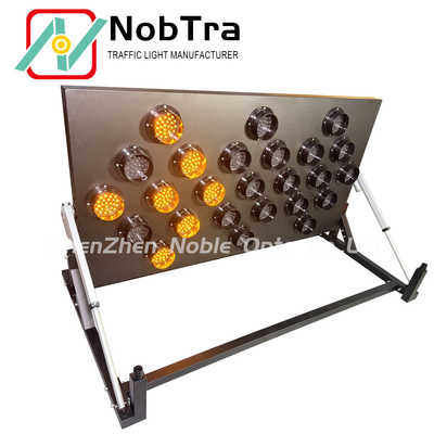 25 Amber Temporary Traffic control IP54 Approved Solar Battery Powered With Remote Control