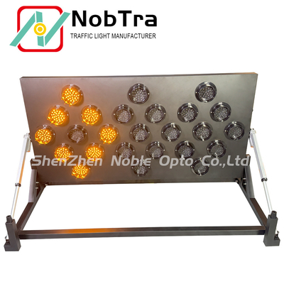 25 Amber Temporary Traffic control IP54 Approved Solar Battery Powered With Remote Control