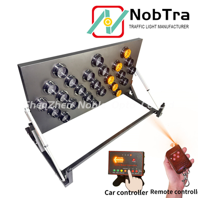 Trailer Or Vehicle Mount Flashing Traffic LED Arrow Boards With 30 Meters Control