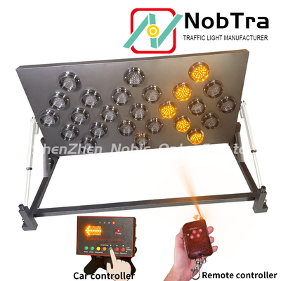 Safe Warning Function IP54 LED Arrow Board With Double Push Arrow Board