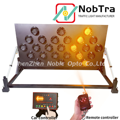 LED Arrow Board With 500 Meter Visibility Solar Powered For Emergency Roadside Assistance