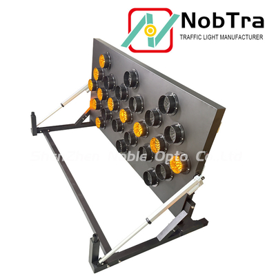 VIP 25-Lamp Bright Solar/Battery Powered LED Arrow Traffic Board with Wireless Remote