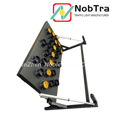 VIP 25-Lamp Bright Solar/Battery Powered LED Arrow Traffic Board with Wireless Remote