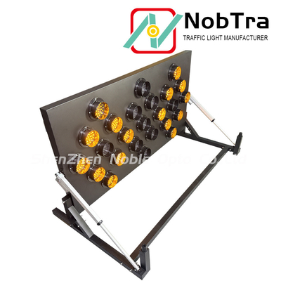 VIP 25-Lamp Bright Solar/Battery Powered LED Arrow Traffic Board with Wireless Remote
