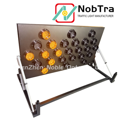Wireless 25 LED Arrow Board Sign with Sequential Flashing for Iron Applications