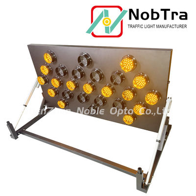 Amber Green Red Iron Safety Bright LED Arrow Board For Solar/Battery Trailer Mount