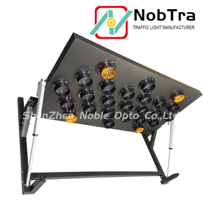 Brightness Adjustment LED Arrow Boards In Iron Housing 12/24VDC Operating