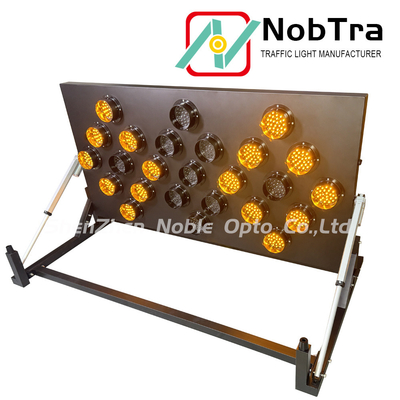 Amber Green Red Iron Safety Bright LED Arrow Board For Solar/Battery Trailer Mount