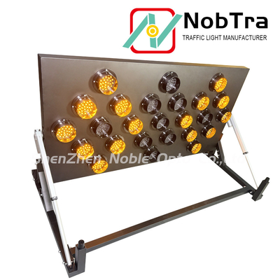 25 Amber LED Trailer or Vehicle Mount Solar/Battery Power Arrow Signs