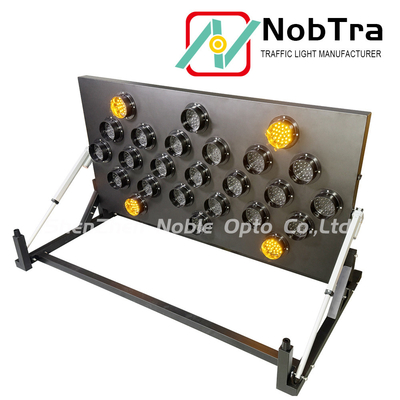 Yellow LED Message Display Trailer Mount Arrow Sign With CE Certificate