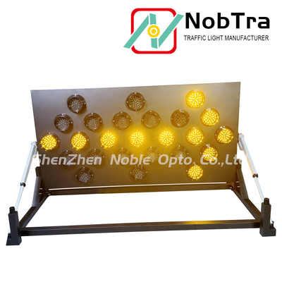 Yellow LED Message Display Trailer Mount Arrow Sign With CE Certificate