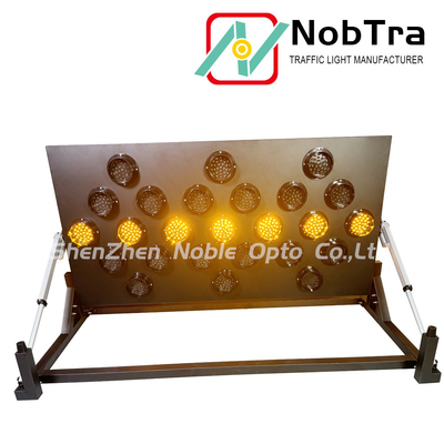 Yellow LED Message Display Trailer Mount Arrow Sign With CE Certificate