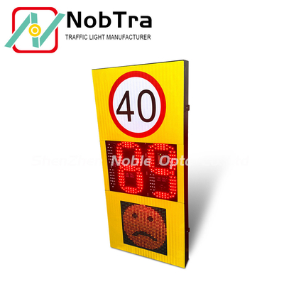 LED Speed Radar with 2 Lanes Detection Above 300 Meters Visible Distance