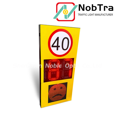 LED Speed Radar with 2 Lanes Detection Above 300 Meters Visible Distance