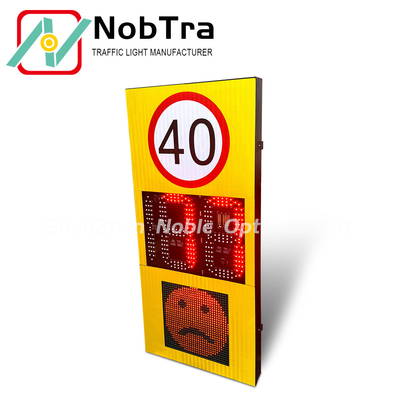 Solar LED Radar Speed Sign with Adjustable Range and IP54 Waterproofing