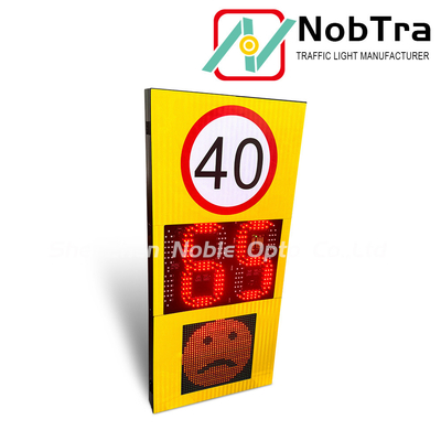 LED Radar Speed Signs With IP54 Waterproof Radar Sensitivity Setable Through App
