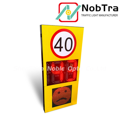 Solar LED Radar Speed Sign with Adjustable Range and IP54 Waterproofing