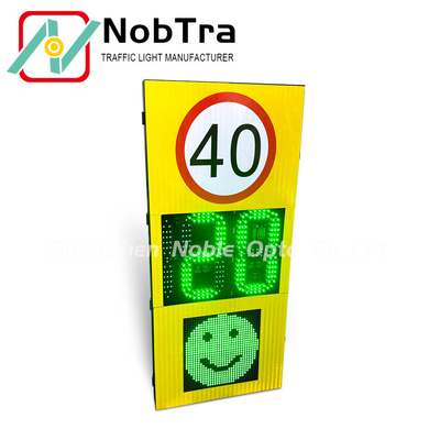 Solar LED Radar Speed Sign with Adjustable Range and IP54 Waterproofing