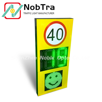Solar LED Radar Speed Sign with Adjustable Range and IP54 Waterproofing