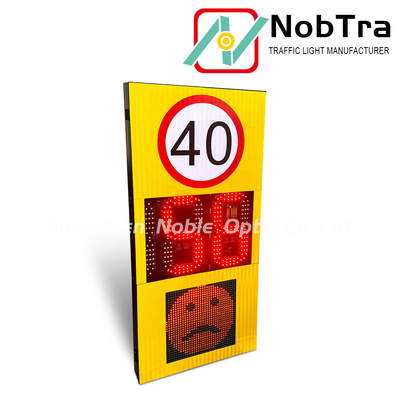 LED Radar Speed Signs With IP54 Waterproof Radar Sensitivity Setable Through App