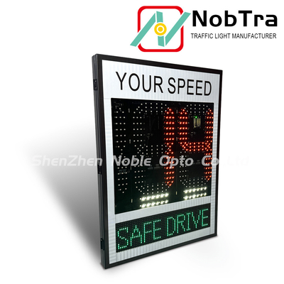 Bolted Installation Method Slow Down Speed Limit Signs Red And Amber Outdoor
