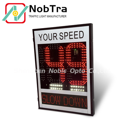 Red And Amber Weather Resistant Traffic Control Slow Down Speed Limit Signs
