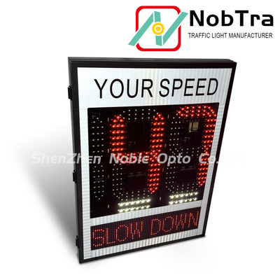 Red And Amber Weather Resistant Traffic Control Slow Down Speed Limit Signs
