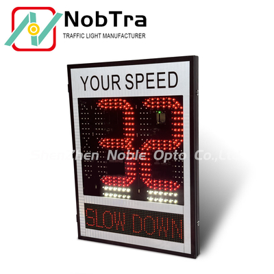 Red And Amber Weather Resistant Traffic Control Slow Down Speed Limit Signs
