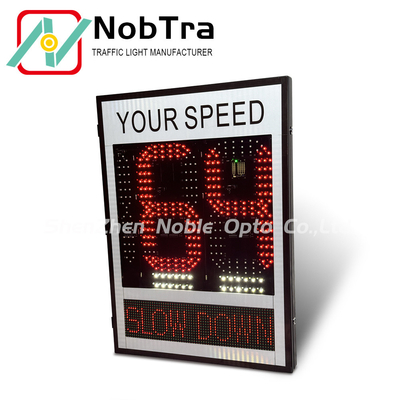 Customer OEM Radar Traffic Speed Sign With Red&Amber LED