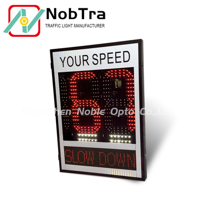 Customer OEM Radar Traffic Speed Sign With Red&Amber LED