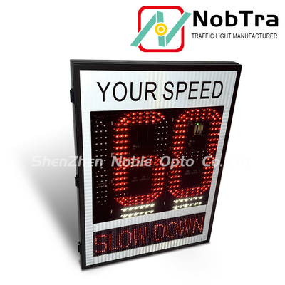 Customer OEM Radar Traffic Speed Sign With Red&Amber LED