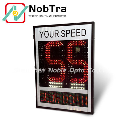 Customer OEM Radar Traffic Speed Sign With Red&Amber LED