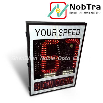 Customer OEM Radar Traffic Speed Sign With Red&Amber LED