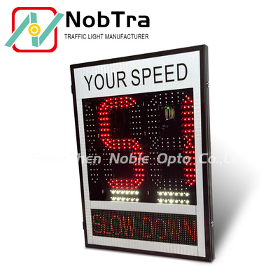 60W Solar Panel With Solar Charge Cold Rolled Sheet Vehicle Speed Display Beacon System
