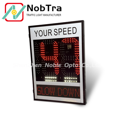 60W Solar Panel With Solar Charge Cold Rolled Sheet Vehicle Speed Display Beacon System
