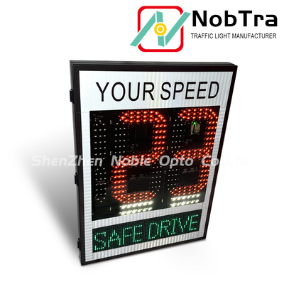 Solar 188 Digit And 1 Line Display Slow Down Radar Speed Limit Sign