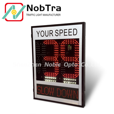 OVER SPEED Radar Traffic Speed Sign With Warning LED Limit Sign For Junction