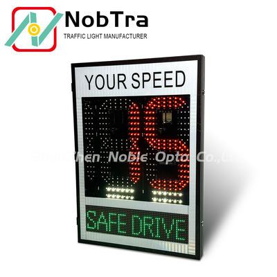 OVER SPEED Radar Traffic Speed Sign With Warning LED Limit Sign For Junction