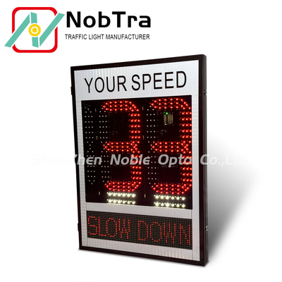 OVER SPEED Radar Traffic Speed Sign With Warning LED Limit Sign For Junction