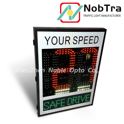 OVER SPEED Radar Traffic Speed Sign With Warning LED Limit Sign For Junction