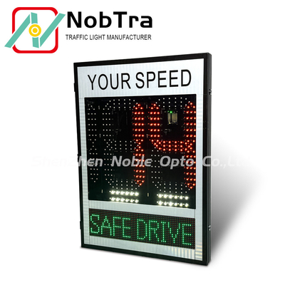Traffic Control Slow Down Speed Limit Signs Visibility More Than 500 Meters