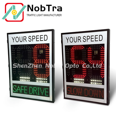 Traffic Control Slow Down Speed Limit Signs Visibility More Than 500 Meters