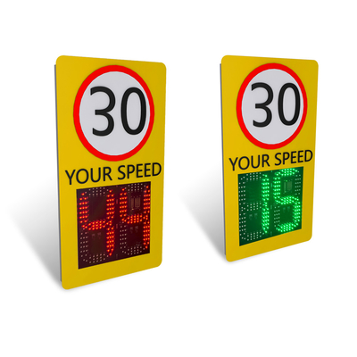 Integrated Solar LED Radar Speed Signs AC110-220VAC DC12/24V Solar Powered