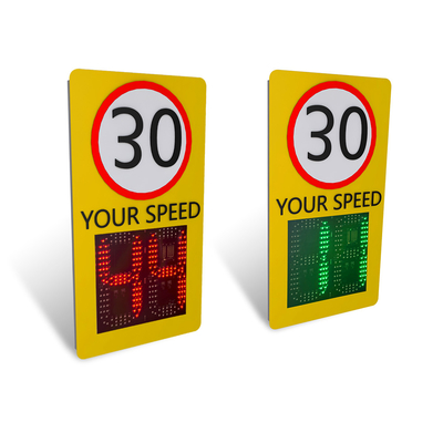3 Digit Speed Limit Signs Speed Measurement Range 1KM/H-250KM/H Ideal for 2.5-4 Meters Installation and Speed Control