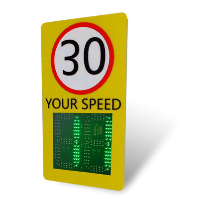 3 Digit Speed Limit Signs Speed Measurement Range 1KM/H-250KM/H Ideal for 2.5-4 Meters Installation and Speed Control