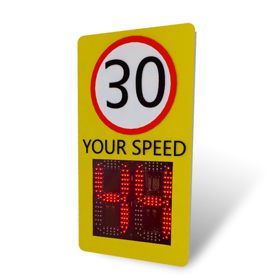 Solar Radar Speed Signs with Phone App Settings for Accurate Measurement