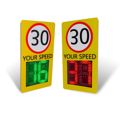 Integrated Solar LED Radar Speed Signs AC110-220VAC DC12/24V Solar Powered