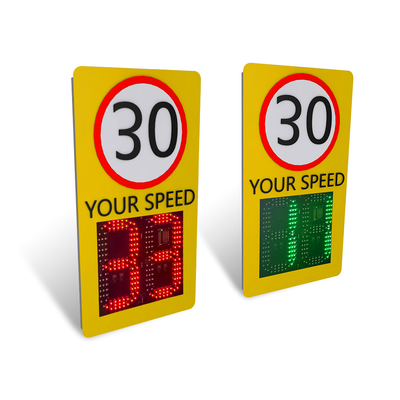Over 150 Meters Radar Speed Sign With Mobile App Control Ip54